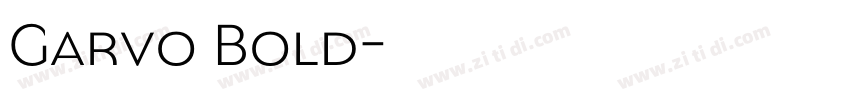 Garvo Bold字体转换